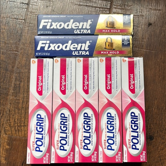 other-fixodent-ultra-and-poligrip-super-denture-adhesive-set-poshmark